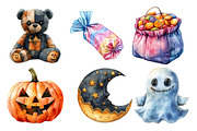 Patchwork Halloween Clipart, an Illustration by Daily.Designs (Thumbnail 2 of 5)