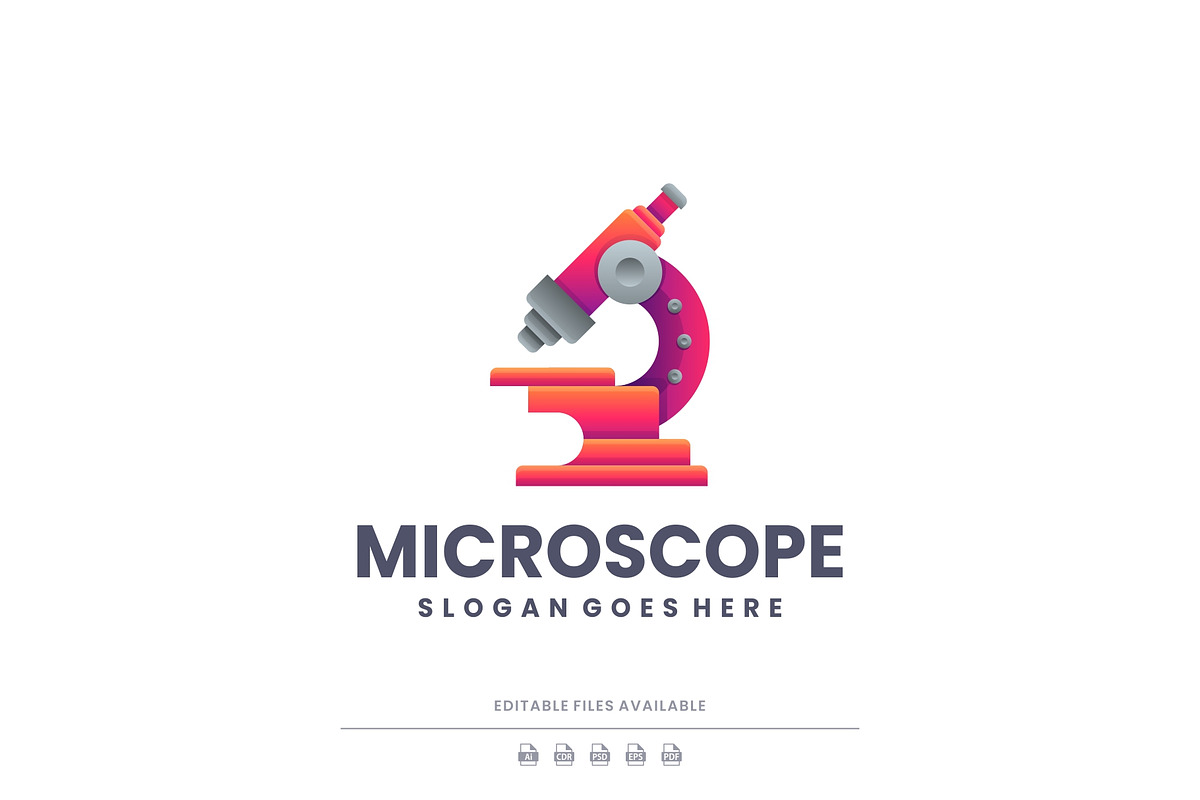 Gradient Modern Microscope Logo, a Branding & Logo Template by Artnivora.Std (Photo 1 of 4)