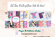 Black Ink Rainbow Seamless Print, a Pattern Graphic by Paper & Pattern Studio (Thumbnail 9 of 9)