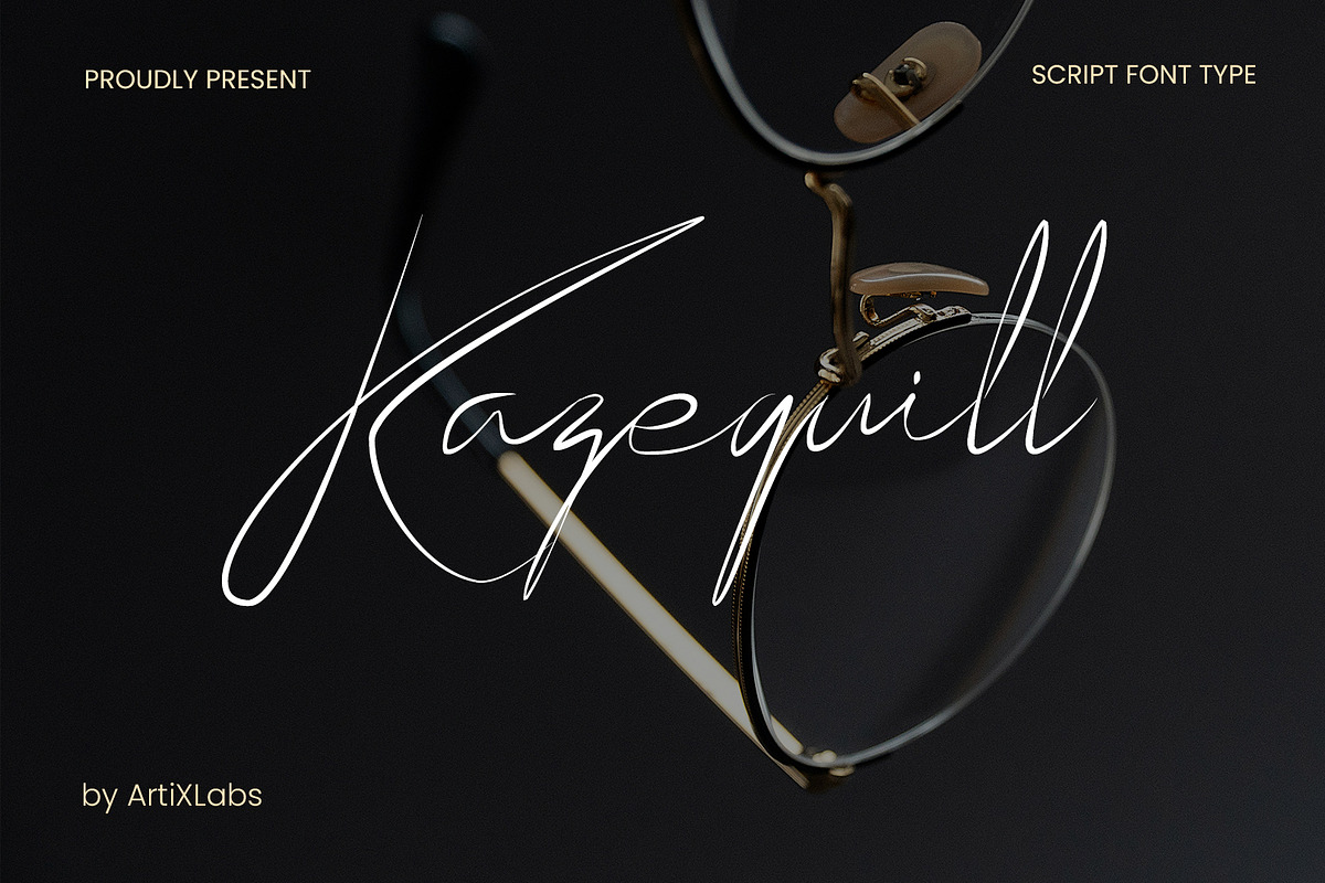 Kazequill – Elegant Signature Script, a Script Font by ArtiXLabs (Photo 1 of 10)
