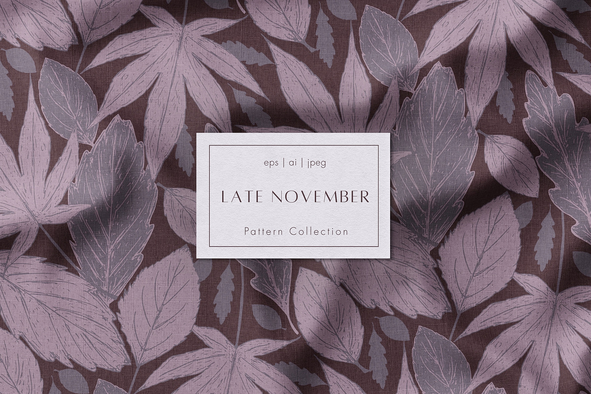 Hand-drawn fall botanical patterns, a Pattern Graphic by Enia Grace (Photo 1 of 12)