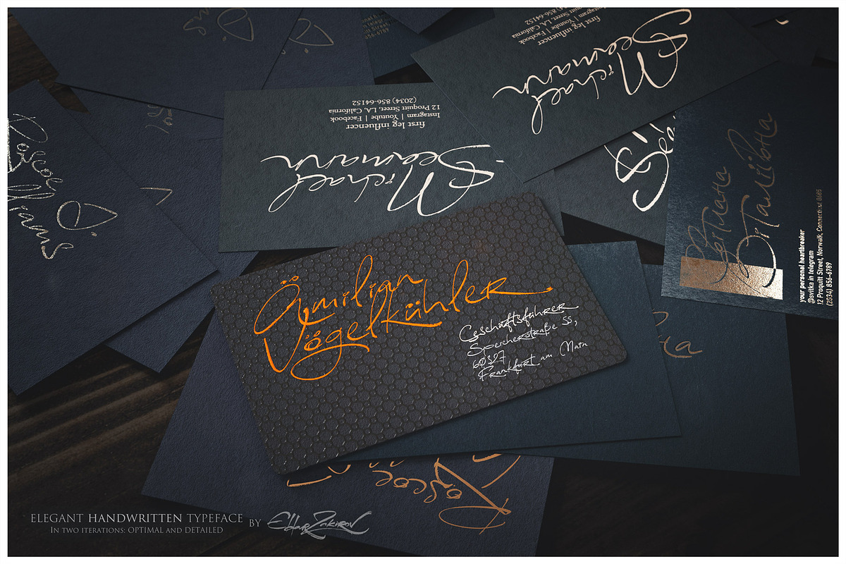 Reissfeder: Handwritten Typeface, a Handwritten Font by Eldar Zakirov's (Photo 12 of 29)