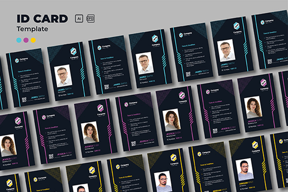 Id Card Template, a Business Card Template by TemplArt (Photo 1 of 4)