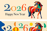 2026 Year of the horse., an Animal Illustration by MoleskoStudio (Thumbnail 8 of 13)