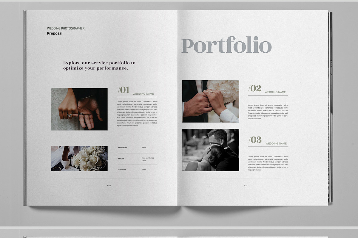 Wedding Event Photography Proposal, a Brochure Template by Boris Cupac (Photo 5 of 7)