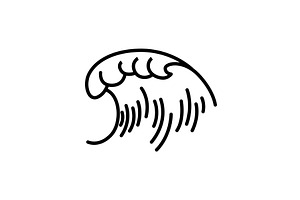 Marine port icon. Outline, a Transportation Illustration by Things for designers
