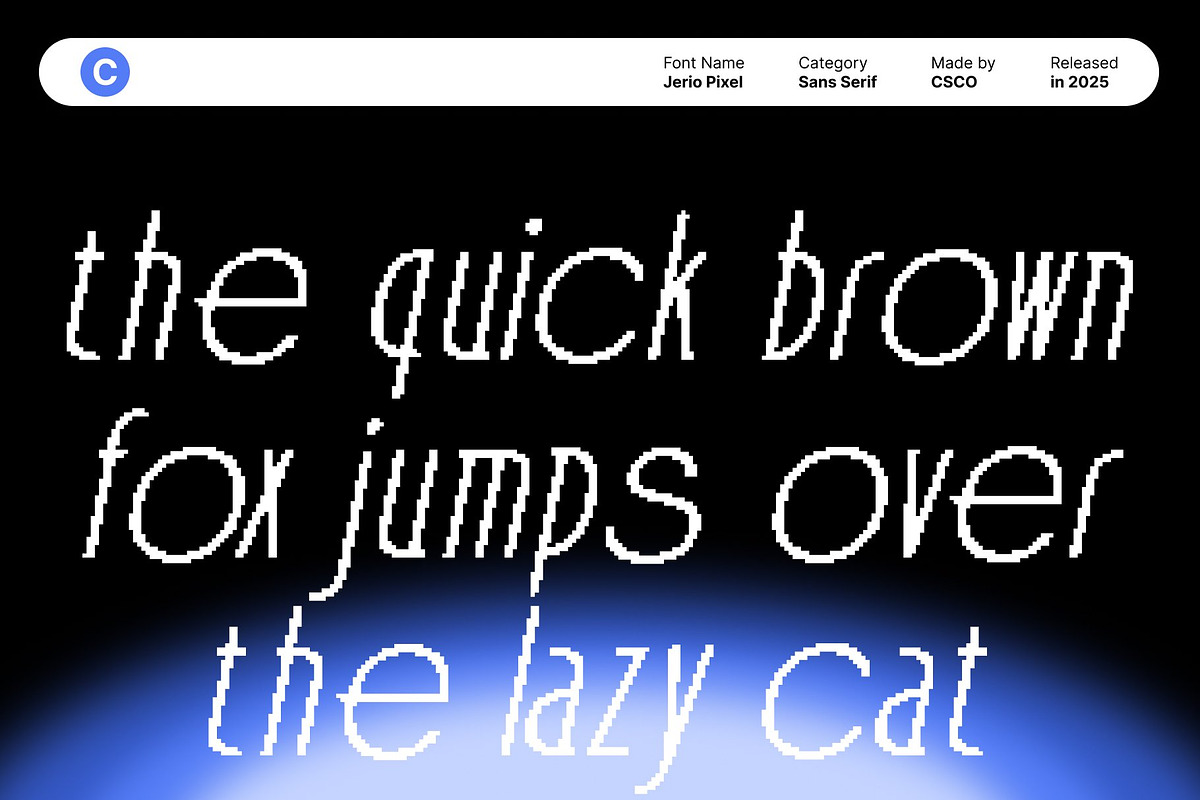 Jerio Pixel, a Sans Serif Font by Craft Supply Co. (Photo 3 of 8)