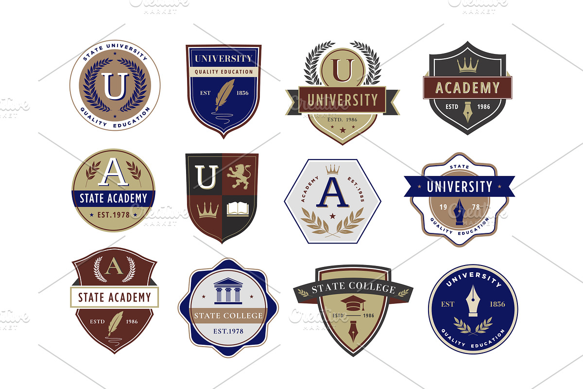 Education emblem. Academic, an Education Illustration by winwin.art