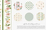 pastel floral seamless patterns set, a Pattern Graphic by Patishop Art (Thumbnail 2 of 9)