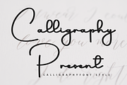 Calligraphy Present, a Handwritten Font by FreshTypeINK (Thumbnail 1 of 8)