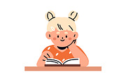 Kids students study at school set, an Education Illustration by Good Studio (Thumbnail 8 of 16)