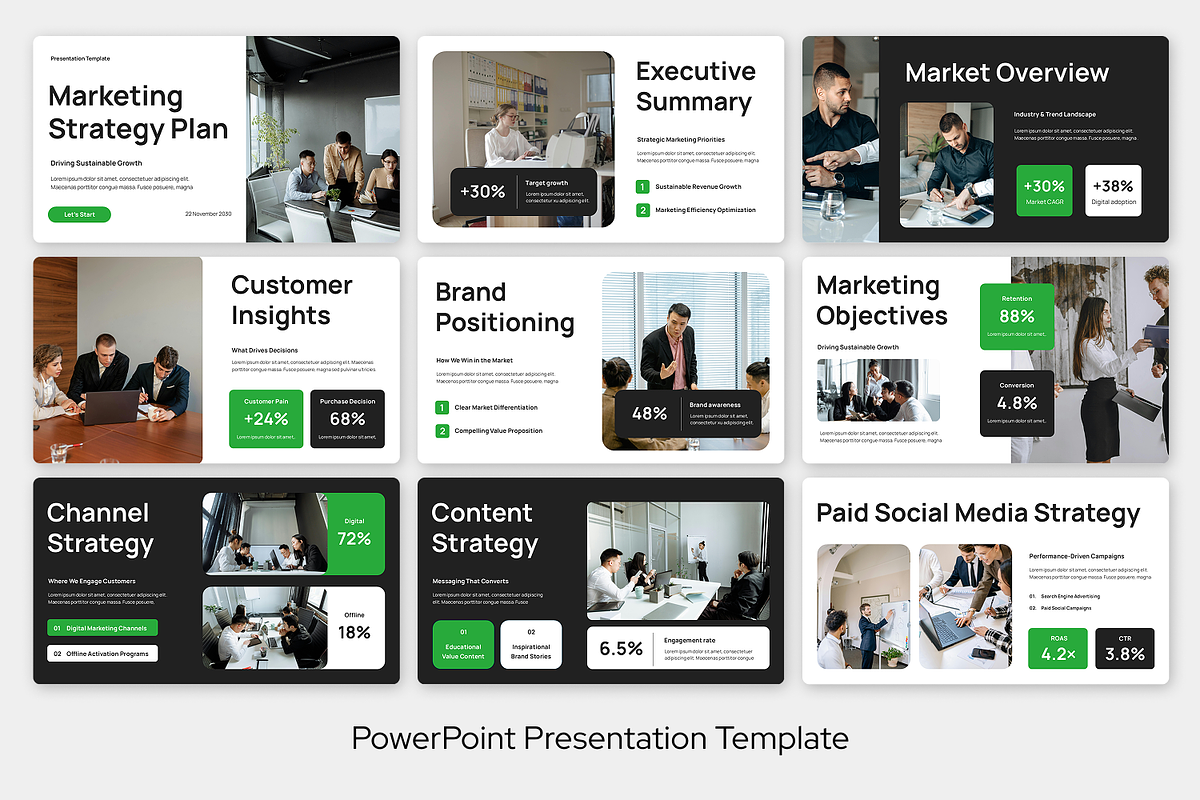 Marketing Strategy Plan Powerpoint, a Presentation Template by Sixtemp (Photo 2 of 3)