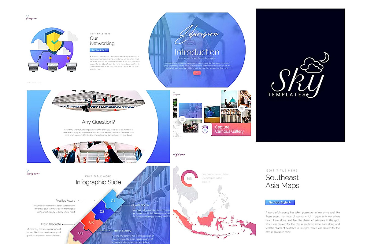 Education PowerPoint Template, a Presentation Template by PaperMoon (Photo 2 of 3)