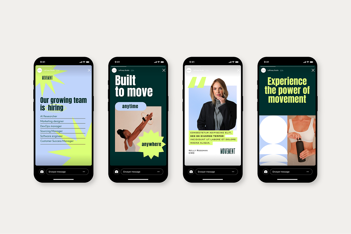 Modern Instagram Posts & Stories, a Social Media Template by LePosey Studio (Photo 2 of 8)