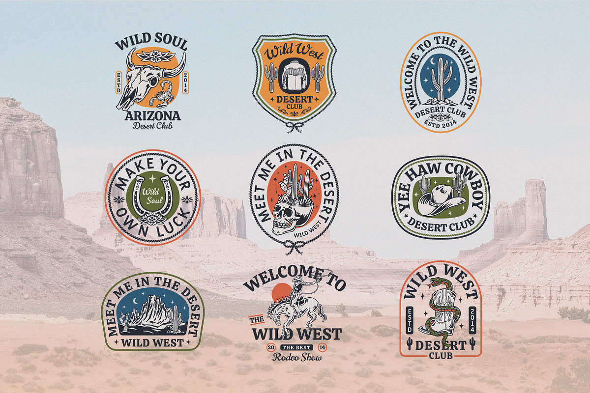 Western Badges and Objects, an Illustration by cd-design.co (Photo 8 of 8)