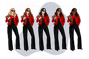 Girls in black, white & red, a Person Illustration by Parinaz Wadia Design (Thumbnail 4 of 10)