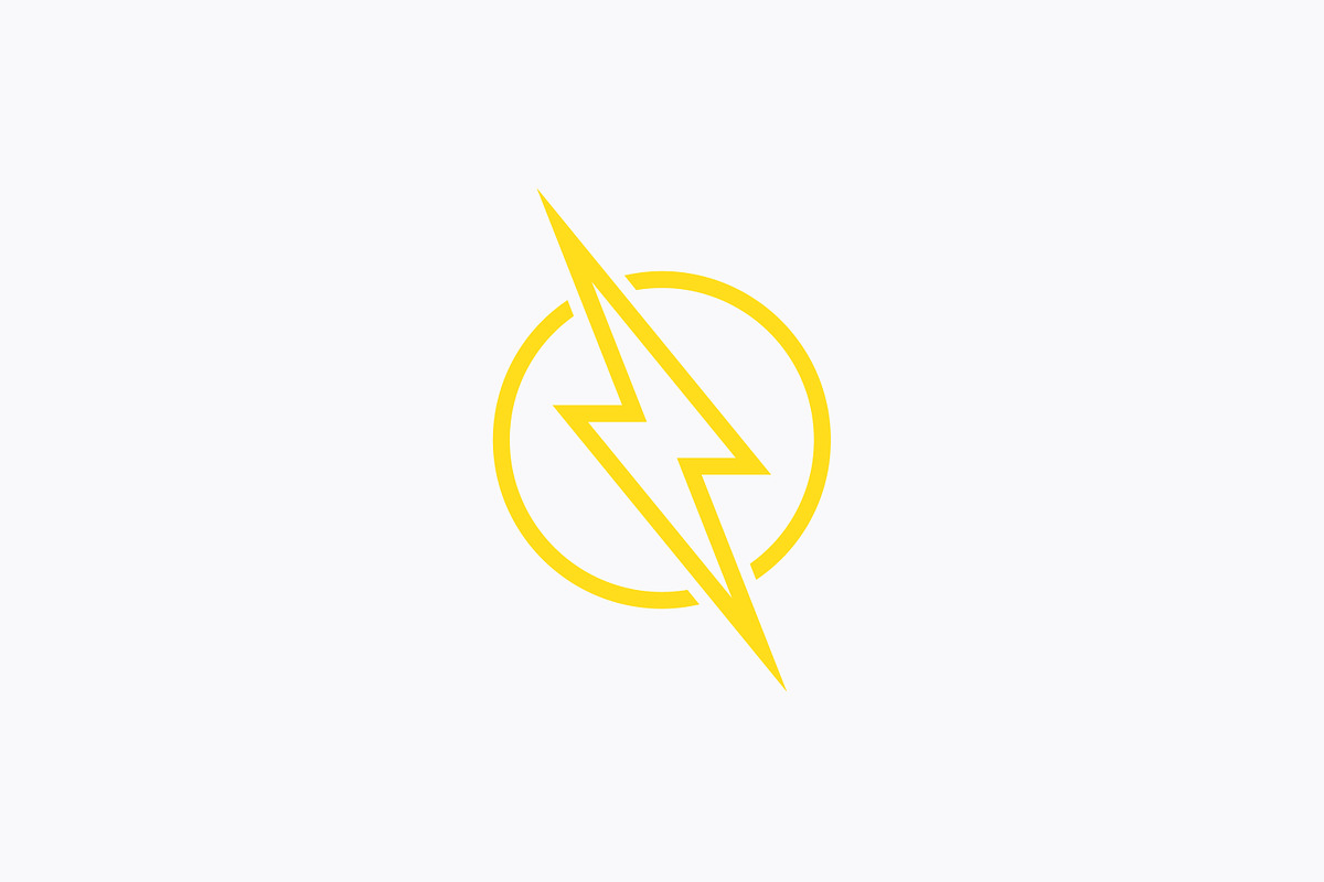 Thunder Flash Bold Yellow Logo, a Branding & Logo Template by Signatoro (Photo 1 of 3)