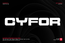 Cyfor – A Modern Expanded Sans Serif
