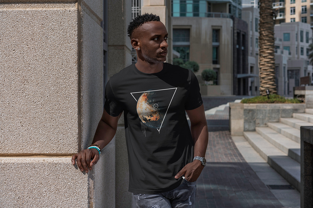 T-Shirt MockUp African Men, a Shirt Mockup by Dikarte.Store (Photo 14 of 14)