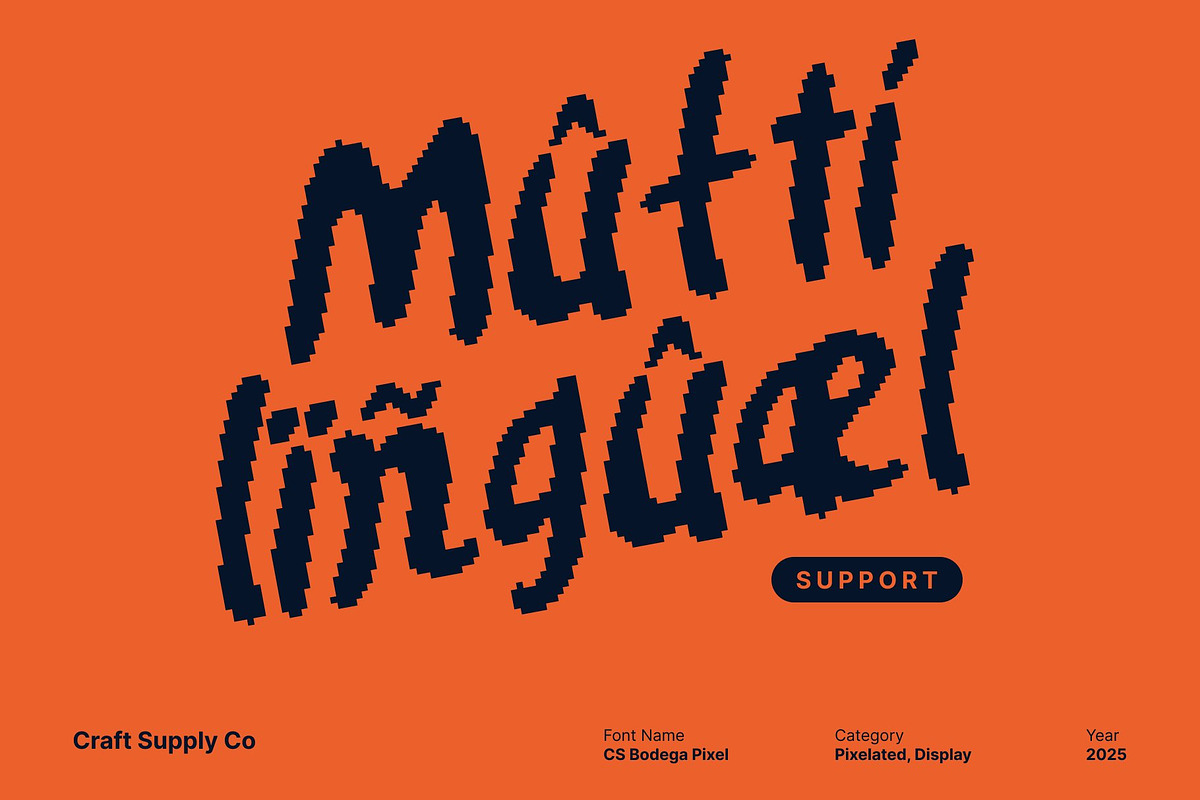 CS Bodega Pixel, a Handwritten Font by Craft Supply Co. (Photo 7 of 8)
