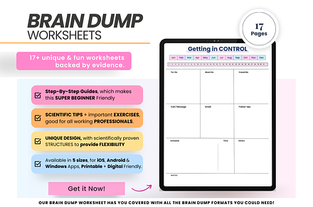 Brain Dump Printable ADHD Planner