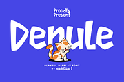 Denule - Playful Display, a Handwritten Font by Majelis Art (Thumbnail 1 of 7)