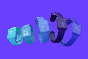 Clay Apple Watch Mockups Pack 01, a Wearable Device Mockup by Mockups by Carlos Viloria (Thumbnail 24 of 25)