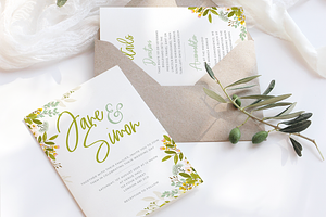 Spring Wedding Invite Suite