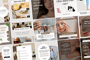 Skincare Canva Social Media Bundle, a Marketing Template by Snapybiz (Thumbnail 10 of 10)