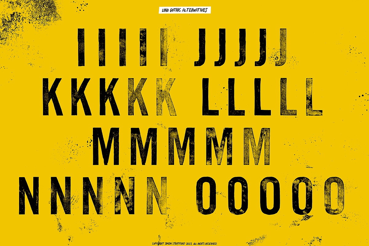 Display Font Lino Gothic, a Sans Serif Font by Itsmesimon (Photo 12 of 23)