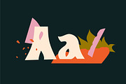 Paradise | Botanical Collage Font, a Handwritten Font by Liam MacSweeney's (Thumbnail 2 of 7)