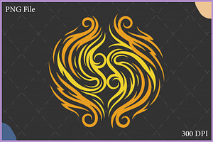 Maori Flame Tattoo Clipart SVG, an Object Illustration by Gfx Expert Team