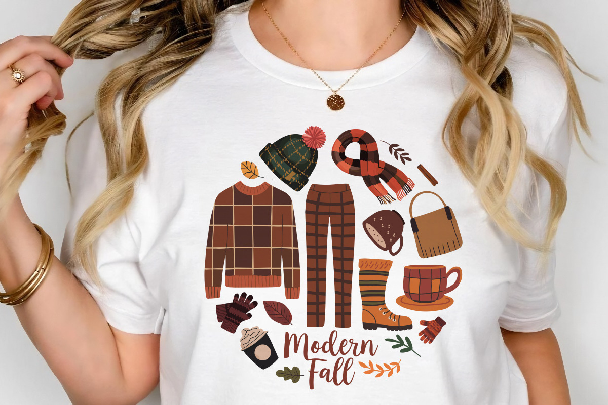 Autumn Cozy Collages - 6 Designs, a Seasonal Illustration by Whimsy Brush Studio (Photo 5 of 9)