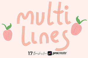 Multi Lines Procreate Brushes