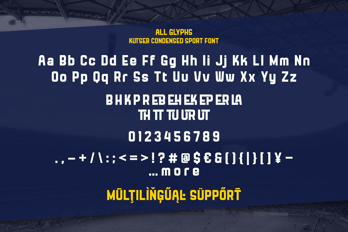 Kutser - Condensed Sport Font, a Sans Serif Font by twinstd (Photo 9 of 9)