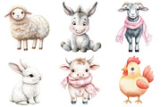Cute Farm Clipart, an Illustration by CitraGraphics (Thumbnail 4 of 5)