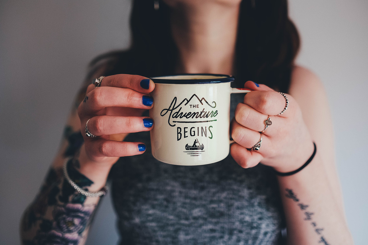 Enamel Mug Mockup, a Cups & Container Mockup by Europe.graphics (Photo 1 of 4)