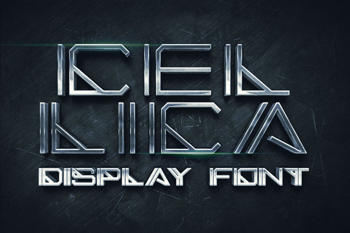 12 Geometric & Futuristic Fonts, a Font by MIIM (Photo 3 of 37)