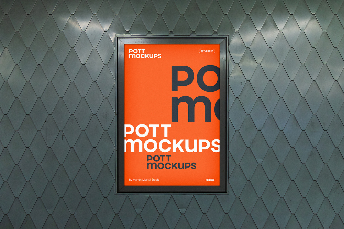 Citylight underground station, an Advertising Mockup by pott.mockups (Photo 1 of 2)
