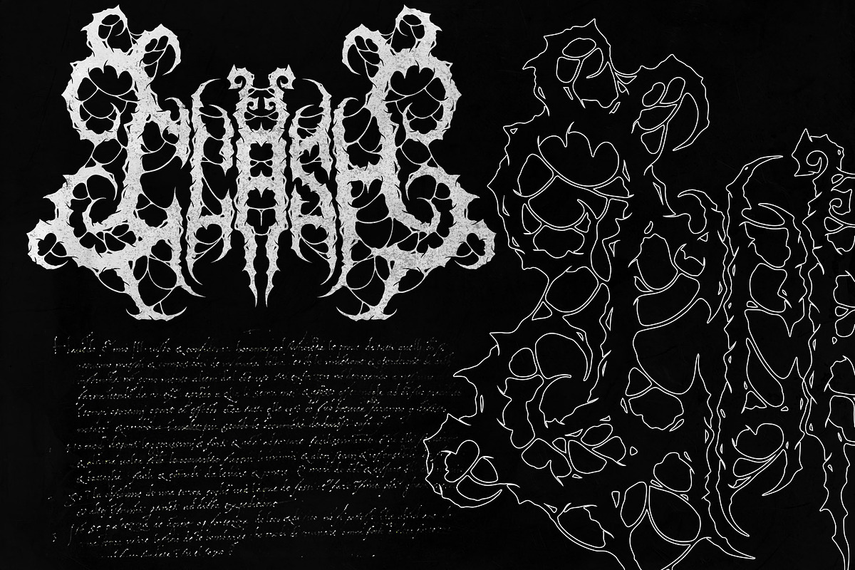 Marvosa Black Metal, a Blackletter Font by Blackmetalfont (Photo 2 of 8)