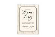 Elegant Dinner Party Invitations, a Templates & Theme by studiogstock (Thumbnail 2 of 3)