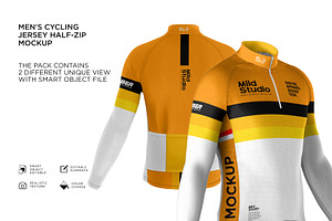 Men's Cycling Jersey Mockup