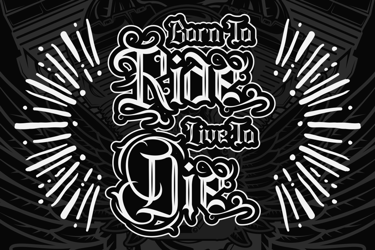 Atlas Celeste - Tattoo Font, a Font by PutraCetol Studio (Photo 3 of 11)