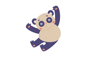 Adorable panda bear. Cute funny, an Animal Illustration by TopVectors