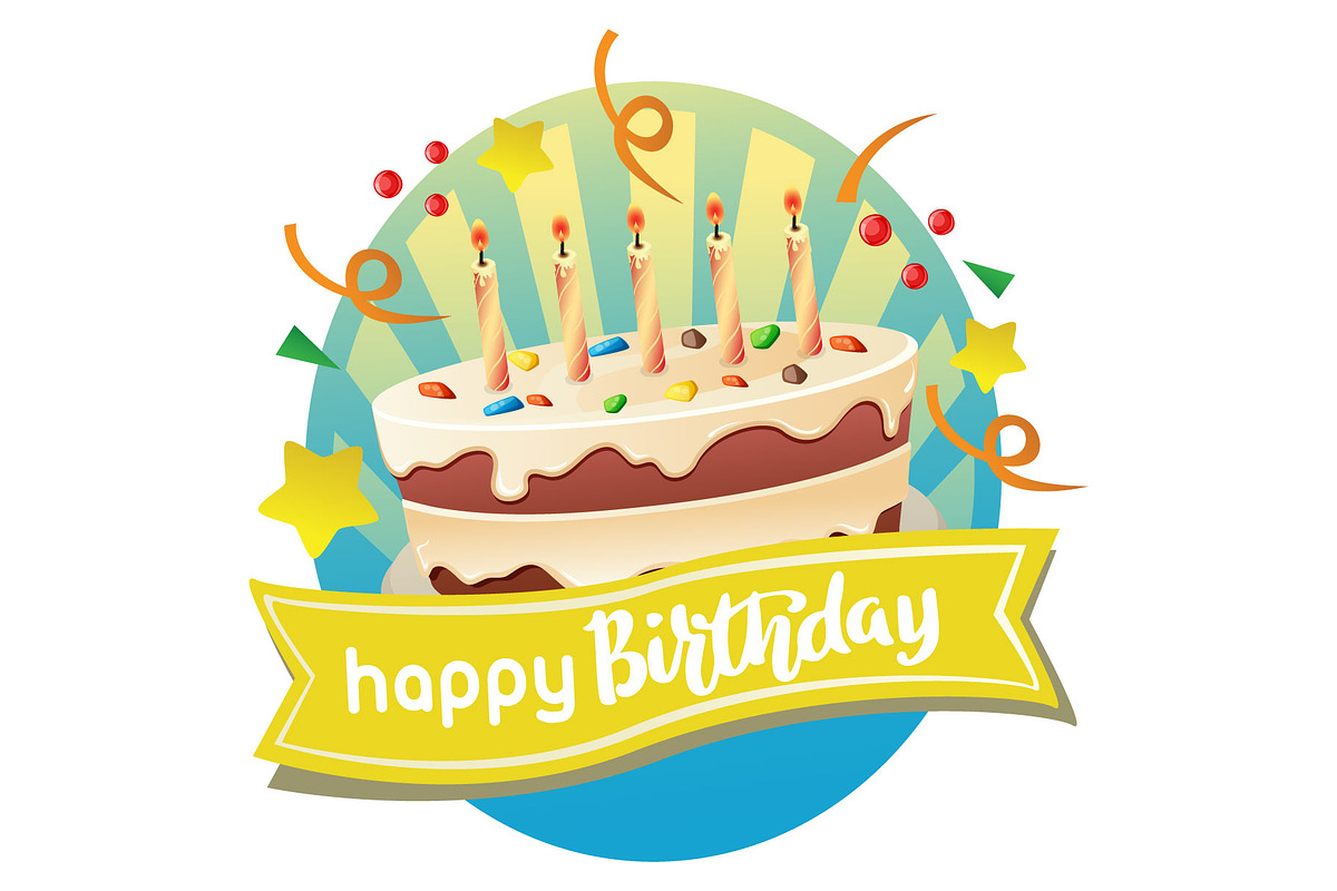 7 happy birthday label template, a Graphic by Propylparaben (Photo 5 of 7)