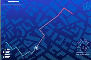 Navigation map game, a Technology Illustration by Things for designers