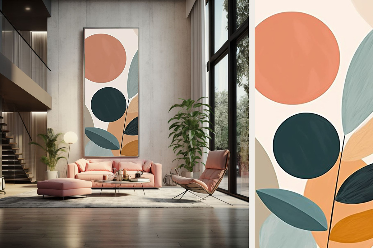 12 light green beige boho art print, a Decorative Illustration by ARTOZEN DIGITAL (Photo 5 of 13)