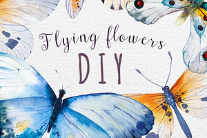 Watercolor Butterfly DIY