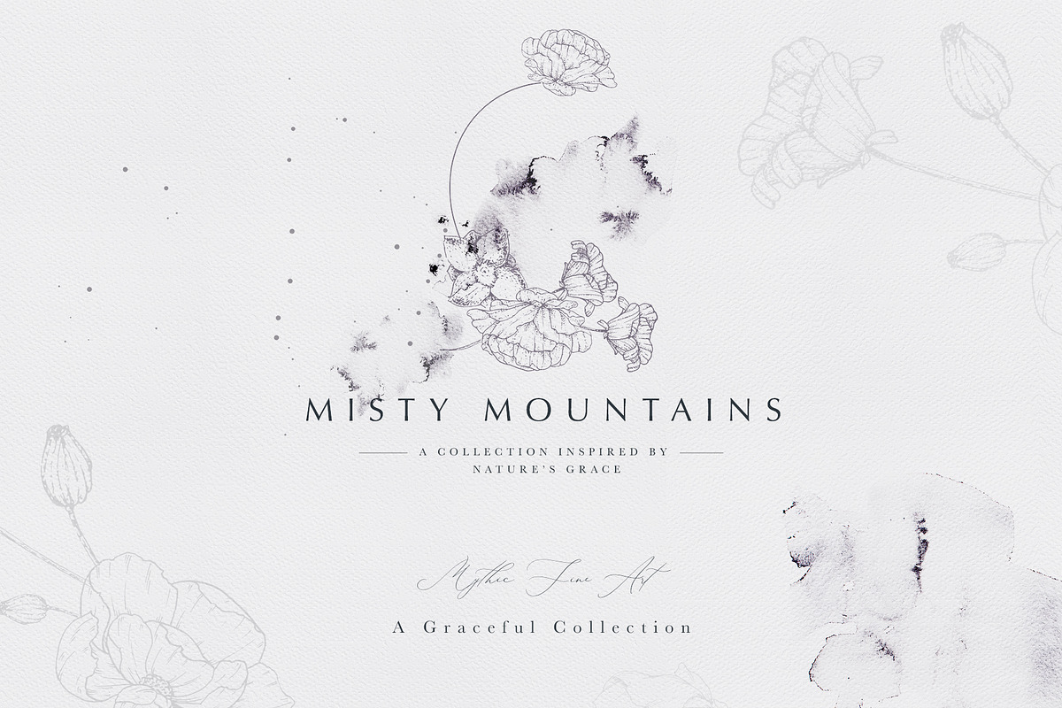 Elegant Watercolor Illustration Set, a Texture Illustration by Laras Wonderland (Photo 1 of 11)