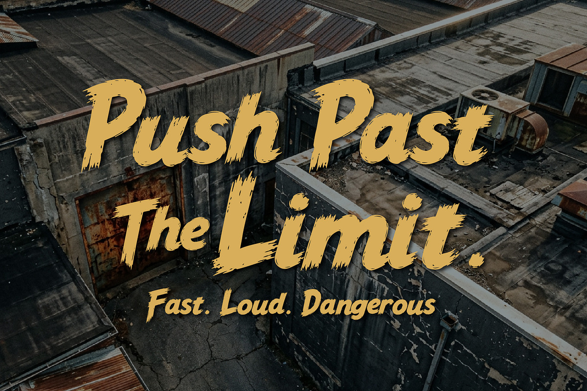 Runster Dread - Raw Intense Font, a Handwritten Font by HypeWorksCo (Photo 2 of 16)
